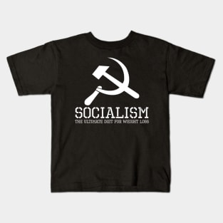 Political Anti-Communist Socialism Weight Loss Socialist SJW Kids T-Shirt